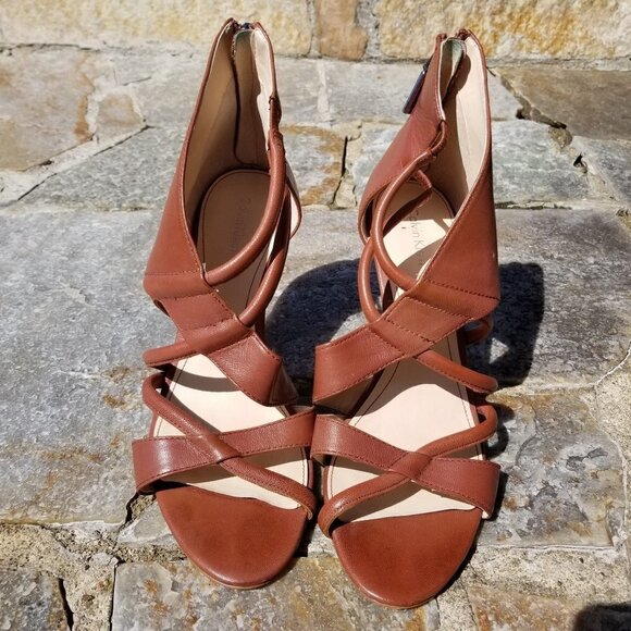 Calvin Klein Richelle Gladiator Strappy Sandals 9 - Picture 3 of 12